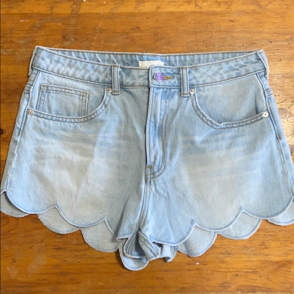 H&M high waisted denim shorts